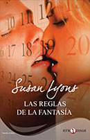 Cover of the Spanish translations of Susan Lyons' erotic romance, Reglas Fantasia