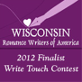 logo for Finalist in Write Touch Contest sponsored by the Romance Writers of America, Wisconsin
